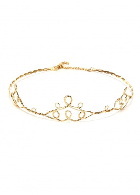 Scrolled Gold Circlet