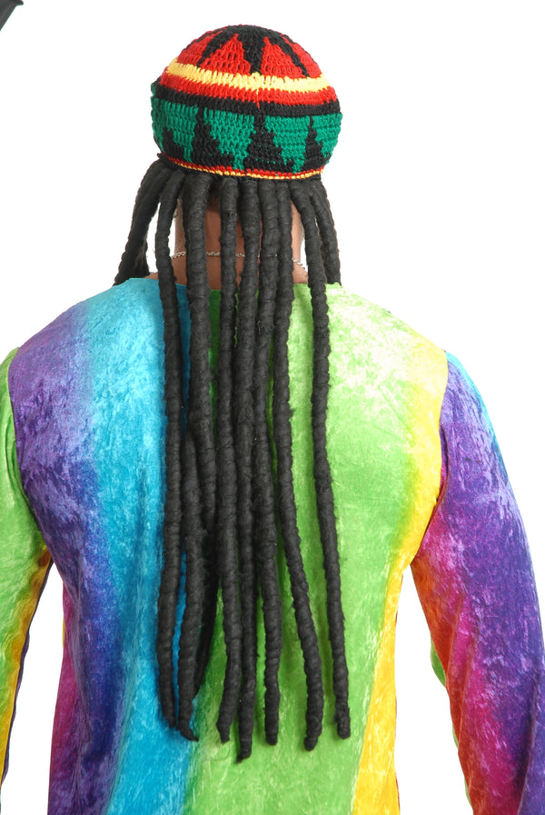 Rasta Style Tam with Dreadlocks