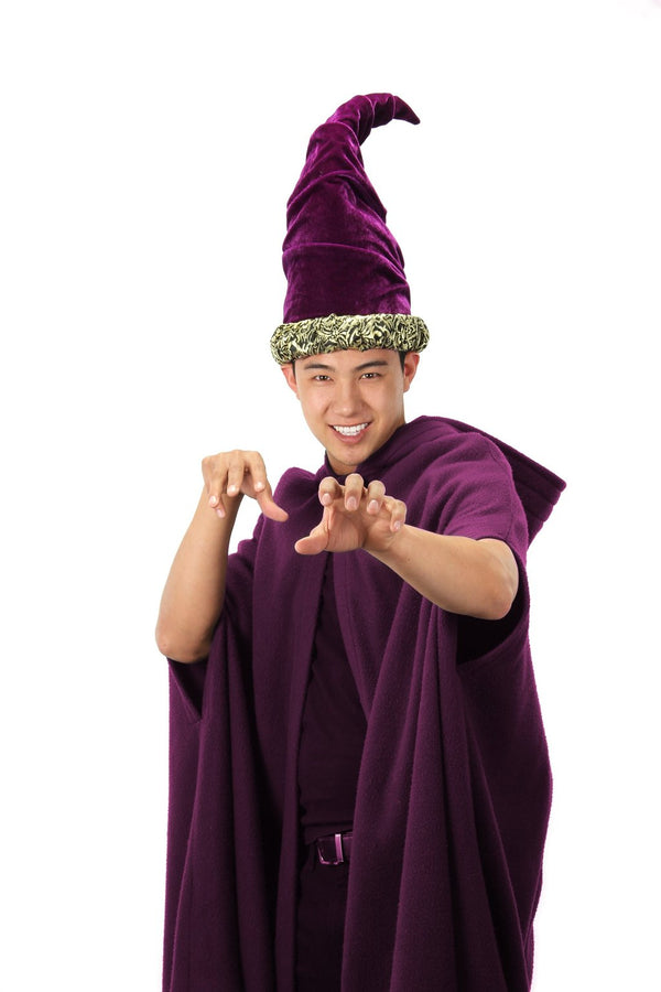 Purple Velvet Wizard Hat