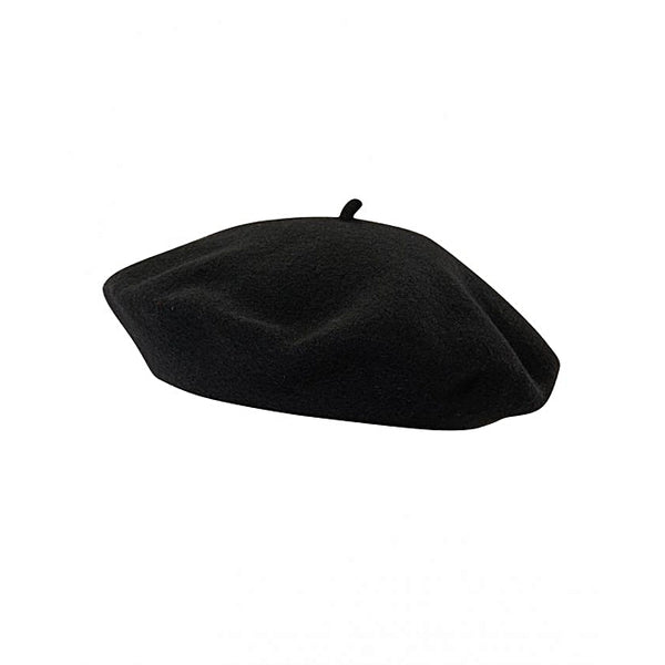 Wool Beret - Black