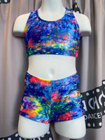 Shorts aus Velours „Clouds“ (6/7 Kinder)