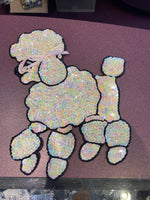 Sequin Poodle Applique