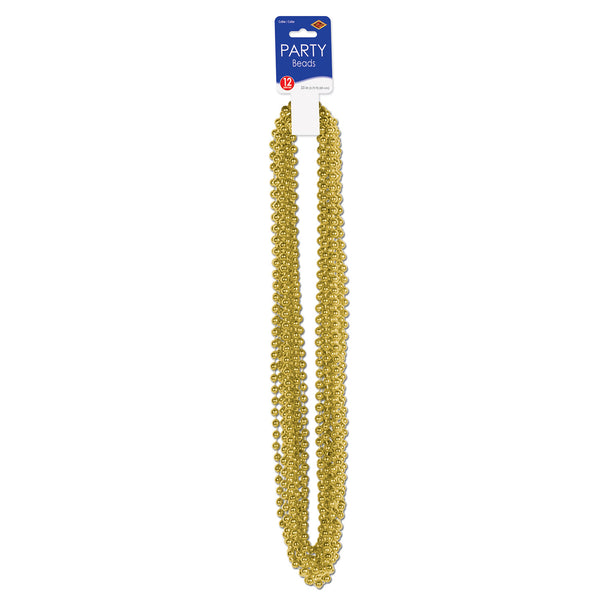 Mardi Gras Beads-12 pack