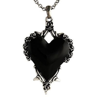 Black Heart Necklace