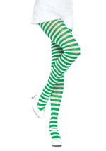 Thin-Striped Tights