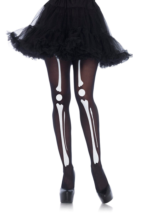 Skeleton Print Tights