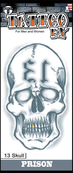 13 Skull Prison Tattoo