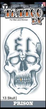 13 Skull Prison Tattoo