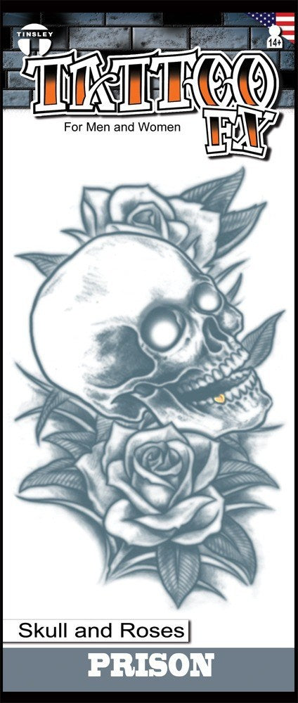 Totenkopf &amp; Rosen Tattoo