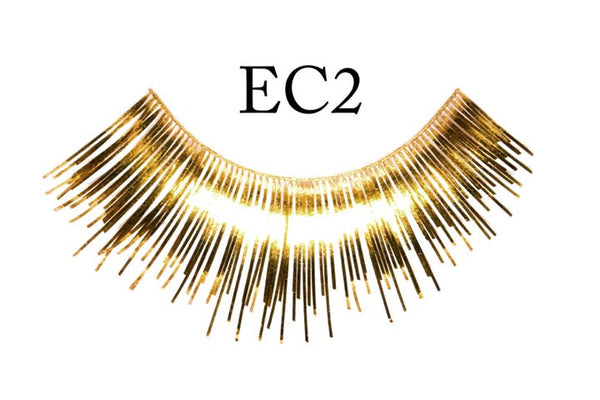 Metallic Eyelashes (Gold)
