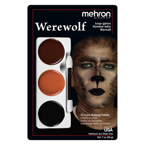 Werewolf Tri Color Makeup Kit by Mehron