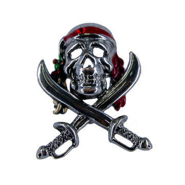 Pirate Skull Brooch