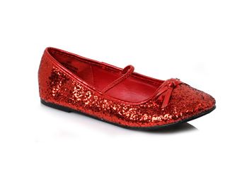 Red Glitter Ballet Flat (Child)