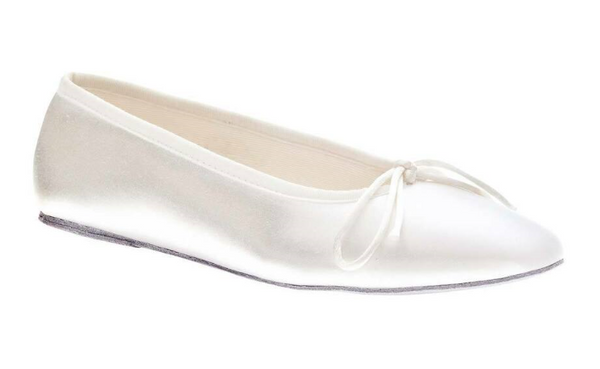 Bridal Satin Ballet Flat (Child)