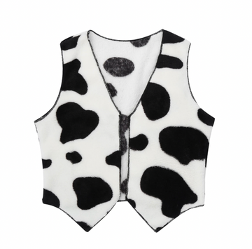 Cow Print Western Vest (Adult)