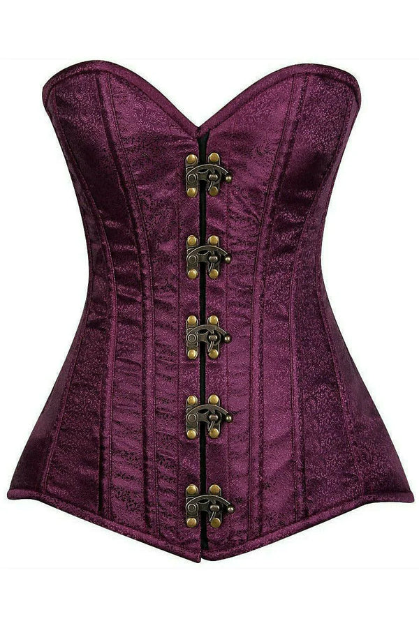 Plum Brocade Corset