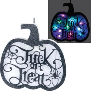 Decoración LED de calabaza de truco o trato