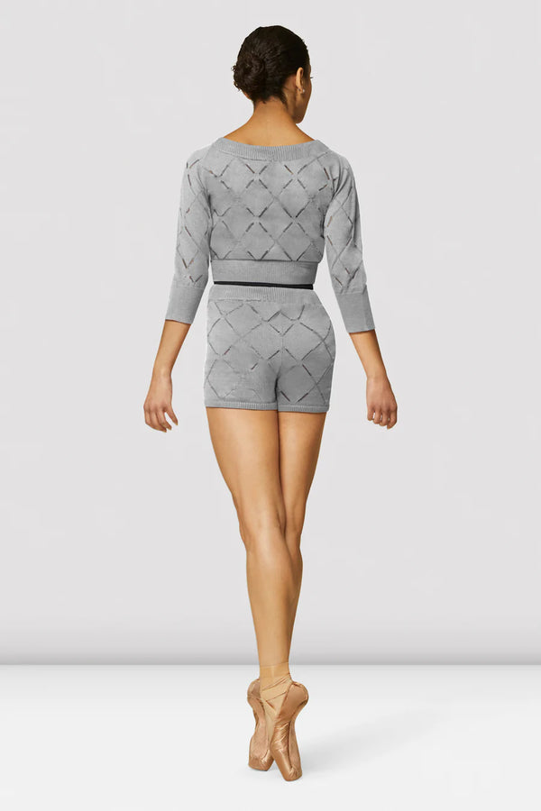 Diamond Knit Crop Sweater (Adult)