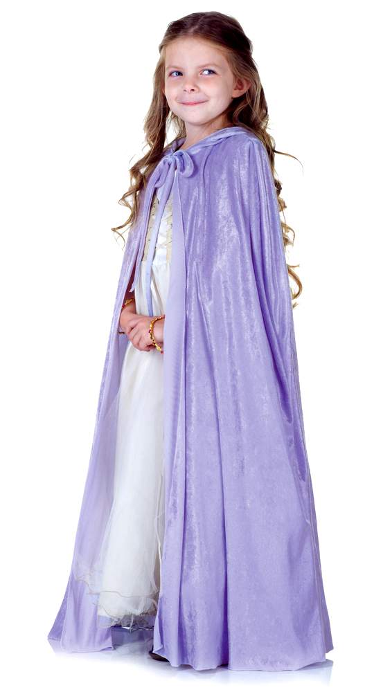 Lavender Panne Velvet Cape (Child)