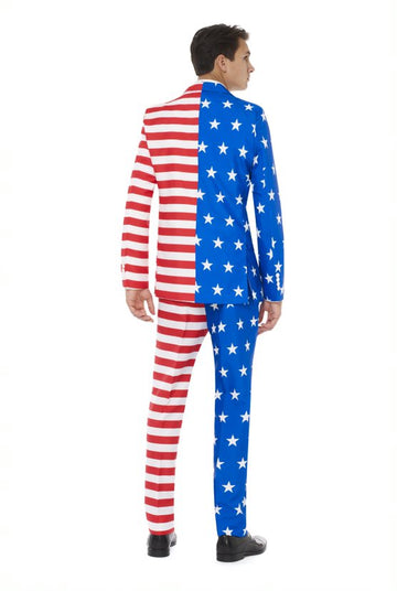 Anzug mit USA-Flagge (Herren) 