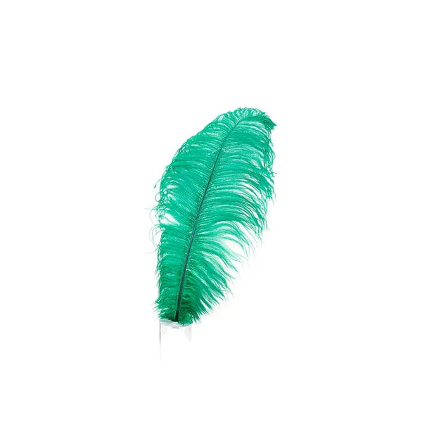 Pluma de avestruz (verde)