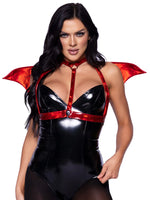 Iridescent Vinyl Devil Wing Harness