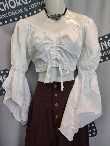 Kurze Swashbuckler-Bluse (Erwachsene)