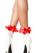 Ankle Sock with Ruffle and Bow