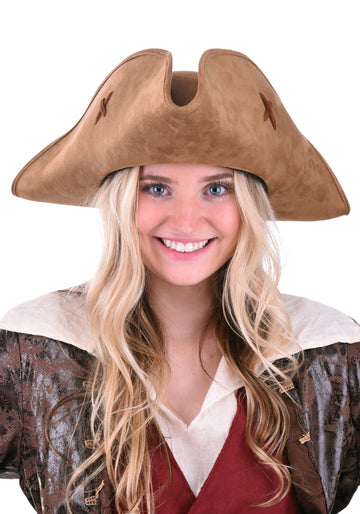 Lovely Suede Pirate Hat