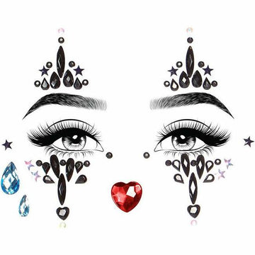 Harlequin Eye Jewels Sticker