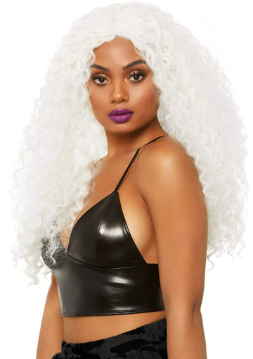 Crimped  Wig (White)