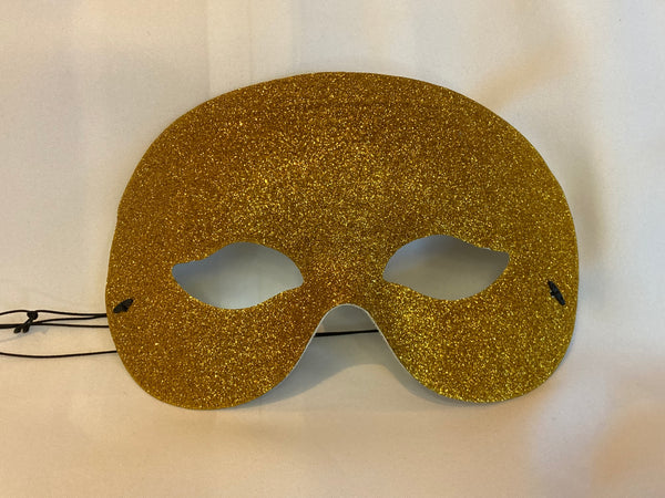 Gold Glitter Half Mask
