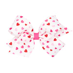 Heart Print Bow