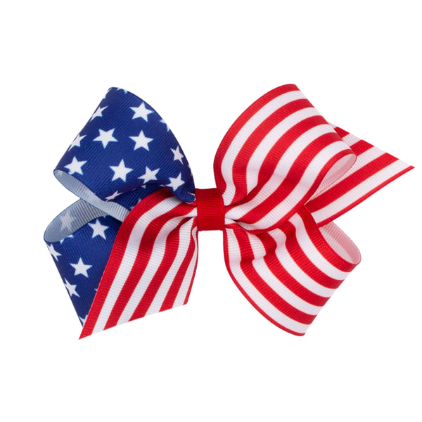 Patriotic Flag Bow