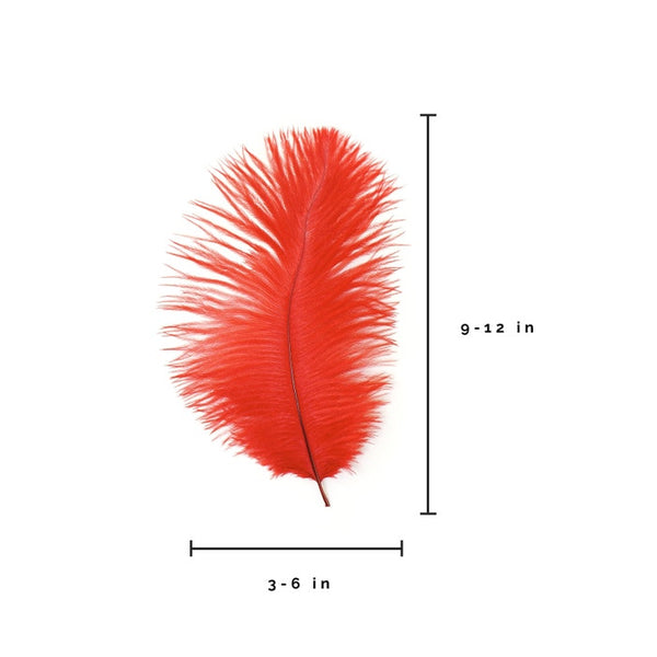 Ostrich Feather (Red)