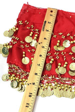 Belly Dance Gold Coin Hip Scarf