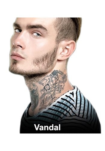 Vandal Neck Tattoo