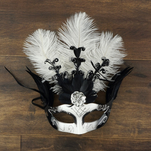 Pluma de avestruz (blanca)